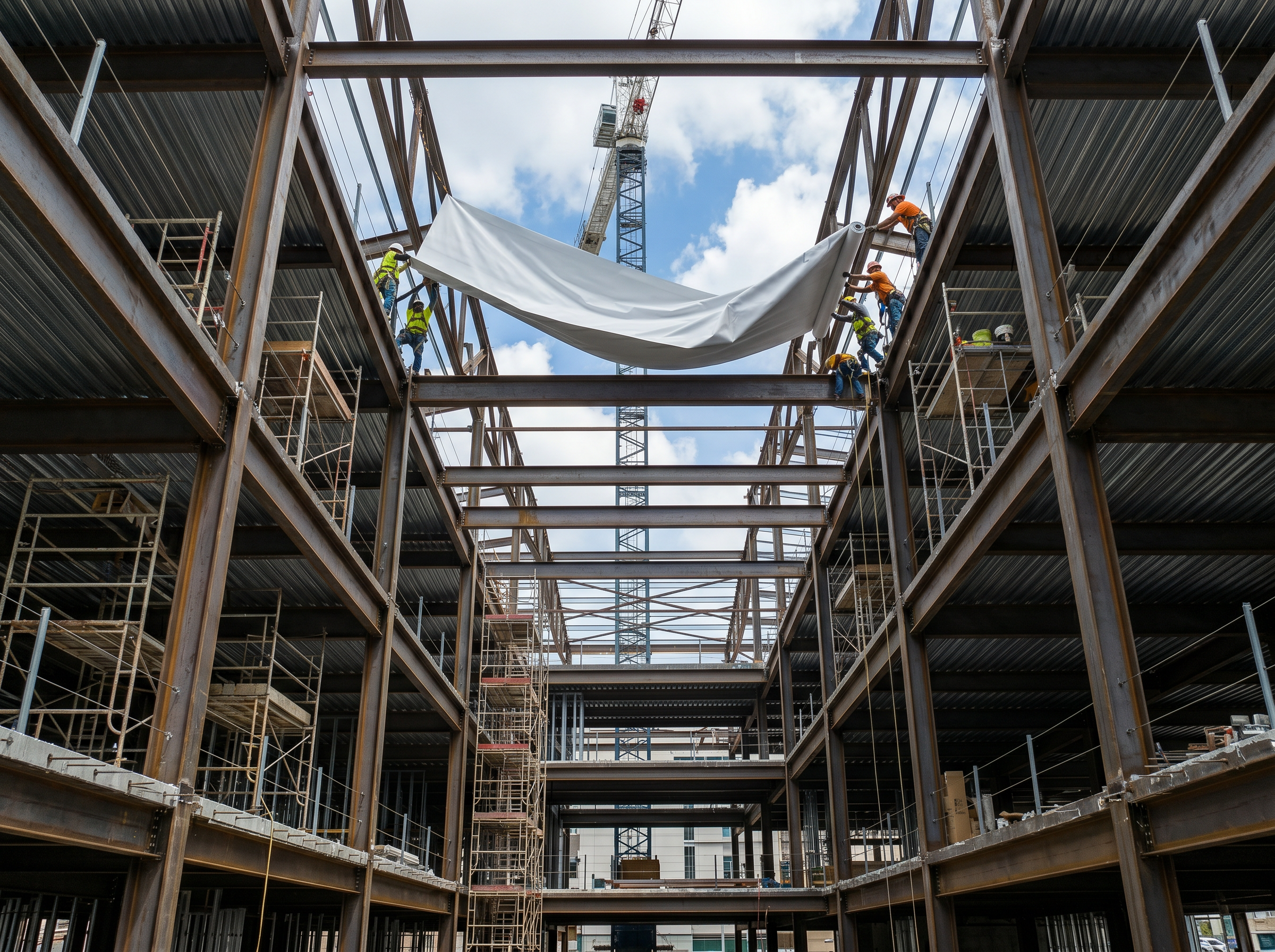 Interior protection and moisture barrier installation